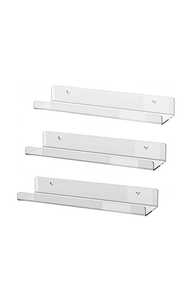 Pleksi Takı Oje Baharatlık Düzenleyici Raf 2 Adet Genişlik 40cm X 10cm - 2