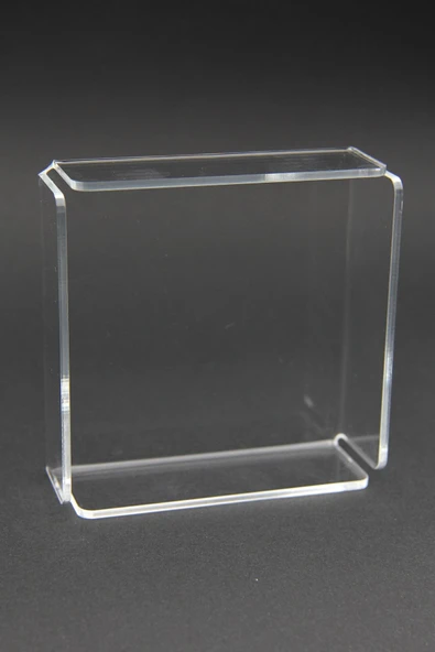 Şeffaf Akrilik Pleksi Kare Çerezlik Kase 9,5x9,5 Cm 3 Mm - 5
