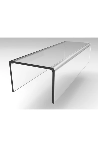 Pleksi Şeffaf Merdiven Sergileme Standı Tek Kademeli Stand 30 Cm - 6