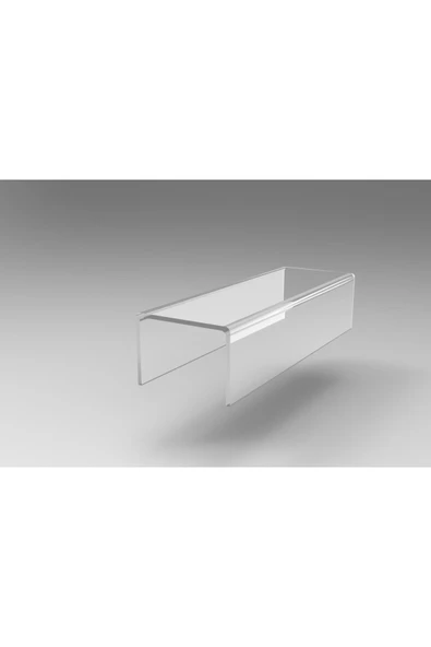 Pleksi Şeffaf Merdiven Sergileme Standı Tek Kademeli Stand 30 Cm - 3