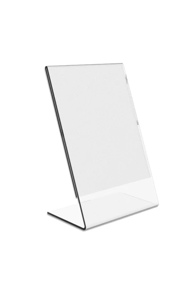 L Tipi A6 Kağıdı Boyutlu Dikey Pleksi Föylük 10 Adet - Resim 3