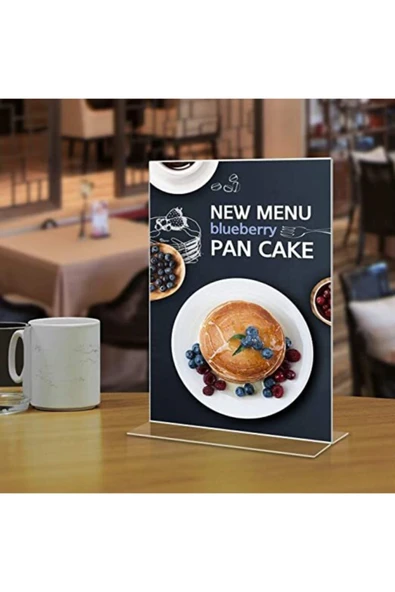 Dikey Masa Üstü Şeffaf Pileksi Föylük A7 T Tipi - Resim 4