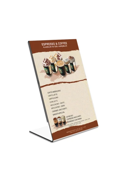 L Tipi A6 Kağıdı Boyutlu Dikey Pleksi Föylük 10 Adet - Resim 2