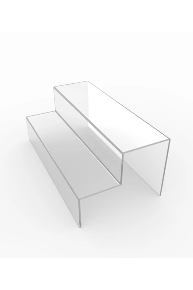 Pleksi Şeffaf Merdiven Sergileme Standı 40 Cm - 1 - 2