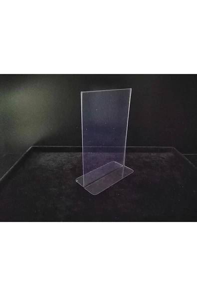 5 Adet Pvc Broşürlük Menülük Etiketlik 10x15 Cm Tutucu Dik Çift Yön A6 Masaüstü Föylük - Resim 3