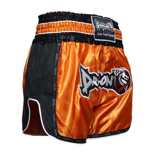 DragonDo MT3075 Retro NEO Kick Boks Şortu Muay Thai Şort Turuncu - 3