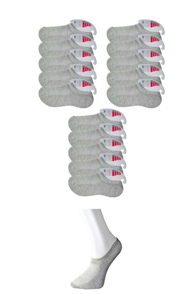 Gri Kadın Görünmez Çorap 15 çift ürün görseli