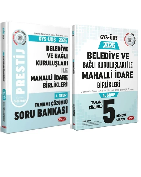 Data 2025 Belediye ve Bağlı Kuruluşları İle Mahalli İdare Birlikleri 4. Grup Prestij Soru ve Deneme