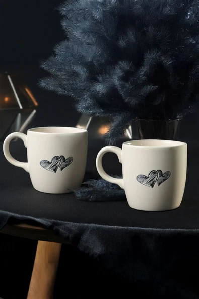 Keramika Amour Bulut Kupa 8 Cm 2 Adet 22661 ürün görseli 1