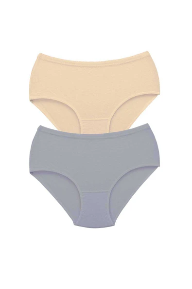 2 Adet Tutku Kadın Yüksek Bel Bato Kalın Lastik Külot S8 - Resim 2