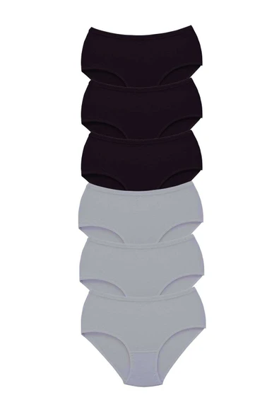 6 Adet Tutku Kadın Yüksek Bel Bato Kalın Lastik Külot S3 ürün görseli