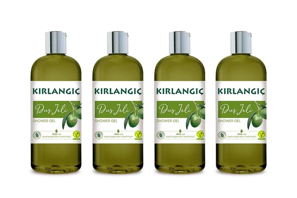 KIRLANGIÇ 400 ML ZEYTİNYAĞLI DUŞ JELİ * 4 ADET
