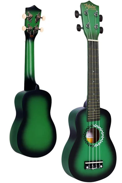 Midex UKX-600GR Sunburs Efektli Maun Concert Ukulele Full Set - 2