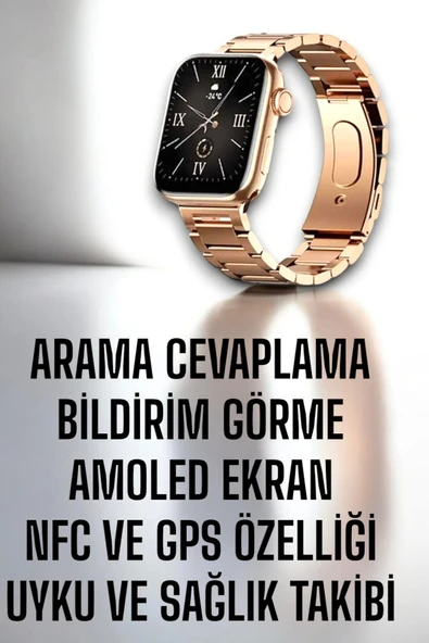 Akıllı Saat Adımsayar, Nabız Takibi ve GPS Destekli Kadınlara Özel - 2