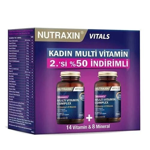 Nutraxin Womens Multi Vitamin Complex Avantaj Paket - 2. % 50 İndirimli