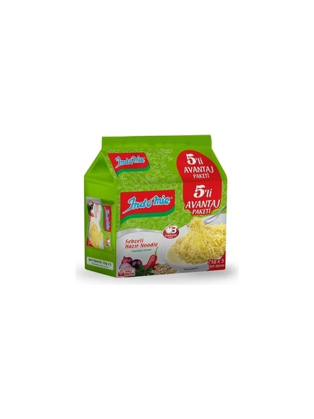 Indomie 5'li Paket Sebzeli Noodle