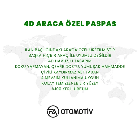 Citroen Berlingo 4D Havuzlu Paspas 2024 Model Ve Sonrası - 6