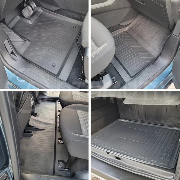 Fiat Doblo 4D Havuzlu Paspas ve Bagaj Havuzu 2024 Model Ve Sonrası - Resim 2