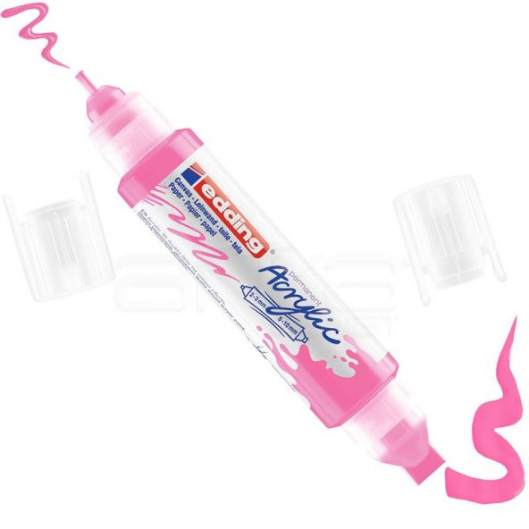 Edding Akrilik 3D Double Lıner Fosforlu Pembe 069 5 adet
