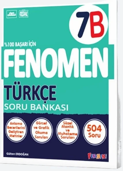 Fenomen Okul Yayınları 7. Sınıf Türkçe B Fenomen Soru Bankası