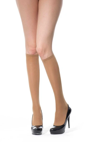 24 Adet Kalın Dizaltı Çorap 70 denye 57 Ten - Resim 3