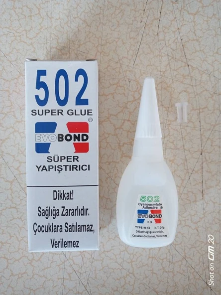 2 ADET EVOBOND 502 SUPER YAPIŞTIRICI - 20 GR