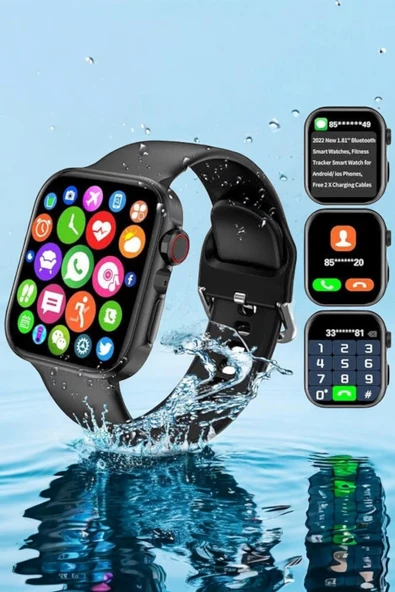 Akıllı Saat Bluetooth Bağlantı ve 24 Saat Sağlık İzleme GPS Arama Cevaplama - 5