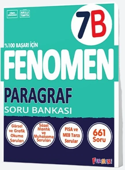 Fenomen Okul Yayınları 7. Sınıf Paragraf Fenomen Soru Bankası