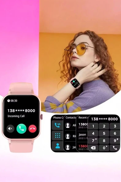 Akıllı Saat iOS ve Android ile Uyumlu Şık ve Çok Fonksiyonlu - 5