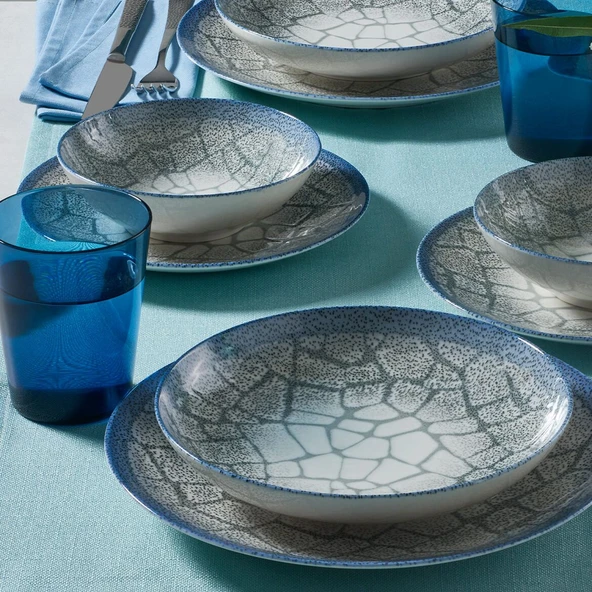 GÜRAL PORSELEN Camelia 6 Kişilik 24 Parça Yemek Takımı 13261 - 2