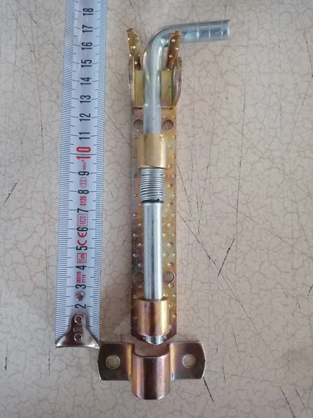 15 cm Yaylı Sürgü (Asma Kilit Takmalı) ve 6 Adet Vida