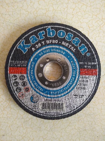 5 Adet 115 mm Karbosan Metal Kesici Taş