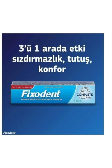Fixodent Diş Protez Yapıştırıcı Krem Complete Naneli 47 gr - 5