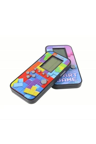 AbaTech TELEFON GÖRÜNÜMLÜ OYUNCAK TETRİS 99 OYUNLU PİLLİ NOSTALJİK EL TETRİSİ ZEKA OYUNCAĞI - 3