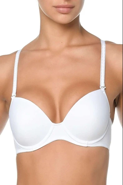 Kadın Ekru Dolgusuz Basic Sütyen 8300