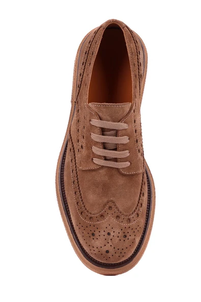 Shoetyle - Taba Hakiki Deri Bağcıklı Erkek Ayakkabı 666-3951 - Resim 6