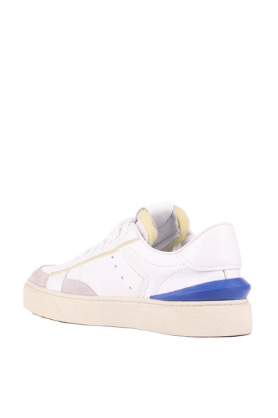 Shoetyle - Beyaz Hakiki Deri Bağcıklı Erkek Sneaker 666-23 - 5