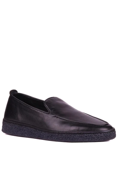 Shoetyle - Siyah Hakiki Deri Erkek Günlük Ayakkabı 666-1099 - 3
