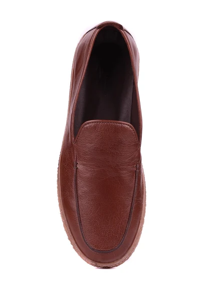 Shoetyle - Kahverengi Hakiki Deri Erkek Günlük Ayakkabı 666-1099 - Resim 6