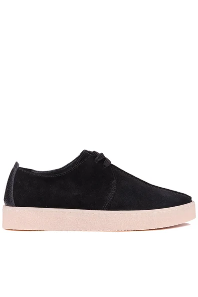 Shoetyle - Siyah Hakiki Süet Bağcıklı Erkek Günlük Ayakkabı 666-21 ürün görseli