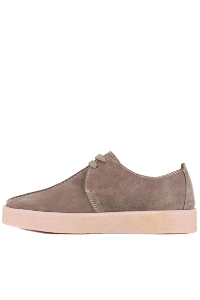 Shoetyle - Gri Hakiki Süet Bağcıklı Erkek Günlük Ayakkabı 666-21 - 4