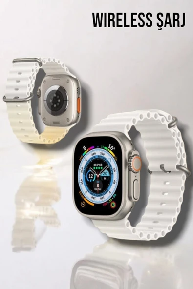 Bluetooth Bağlantılı 49MM Dokunmatik Akıllı Saat Sağlık ve Spor Takip Özellikli - Resim 4