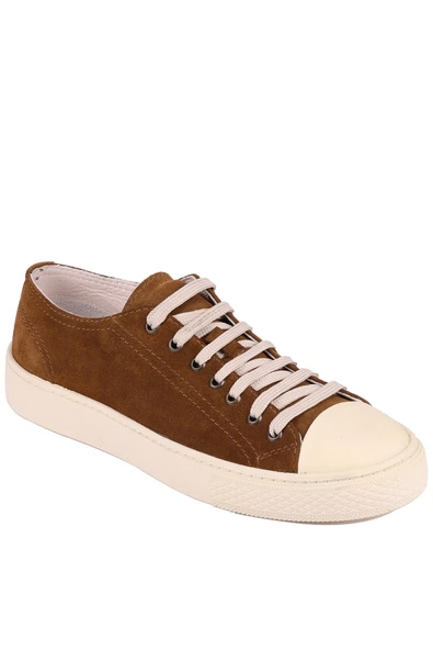 Shoetyle - Taba Hakiki Süet Bağcıklı Erkek Sneaker 666-25 - Resim 7