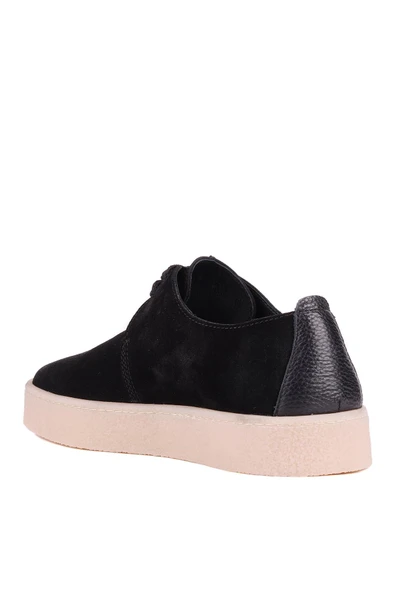 Shoetyle - Siyah Hakiki Süet Bağcıklı Erkek Günlük Ayakkabı 666-21 - Resim 5