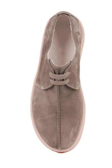 Shoetyle - Gri Hakiki Süet Bağcıklı Erkek Günlük Ayakkabı 666-21 - 6
