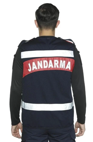 Single Sword Jandarma Asayiş Fileli Reflektif Yelek - 3