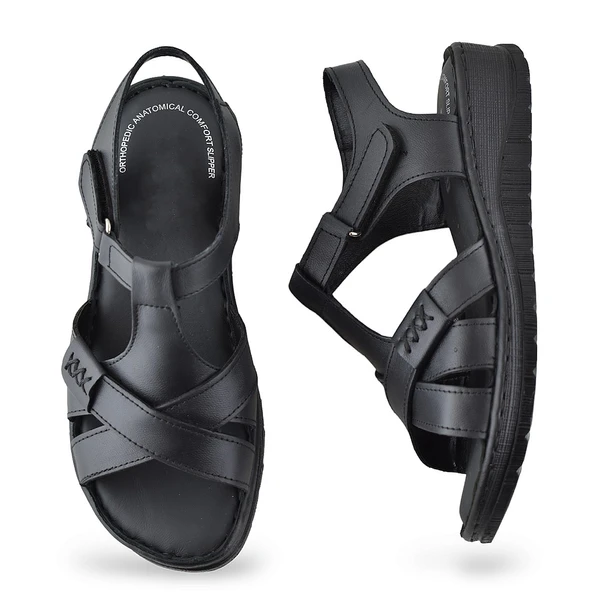 8149 TAM ORTOPEDİK Hakiki Deri Kadın Sandalet Deri Sandalet İvazn - 9