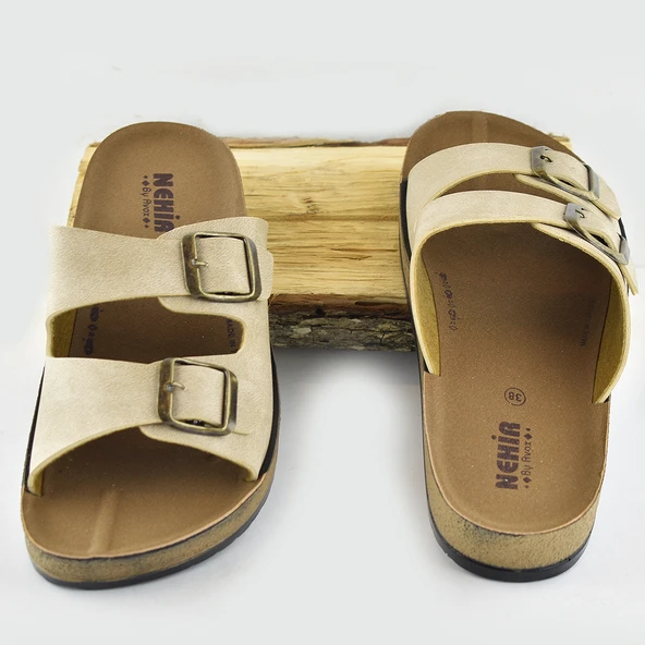 7070 TAM Ortopedik Taban Günlük Kadın Terlik Sandalet  Deniz Havuz Plaj Terliği - 6