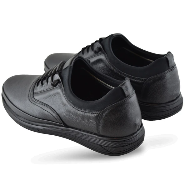 340 Tam Ortopedik Taban Hakiki Deri Erkek Ayakkabı Kauçuk Taban - 5