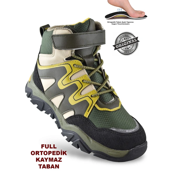 Everest Ortopedik Cırtlı Unisex Çocuk Bot Ayakkabı Çocuk Outdoor Bot - 6